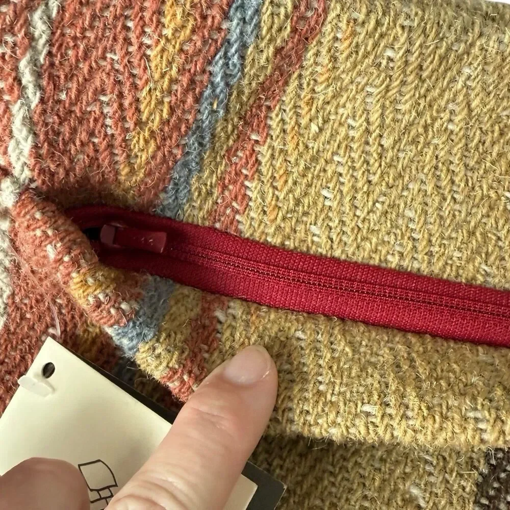 Pottery Barn SERAPE STRIPE Lumbar Wool 14